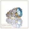 Anello traforo piccolo con acquamarina